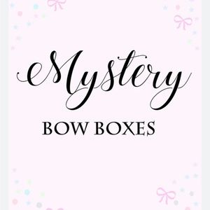 Mystery bow box made with love 💜🎀 with at least 3 bows included or more